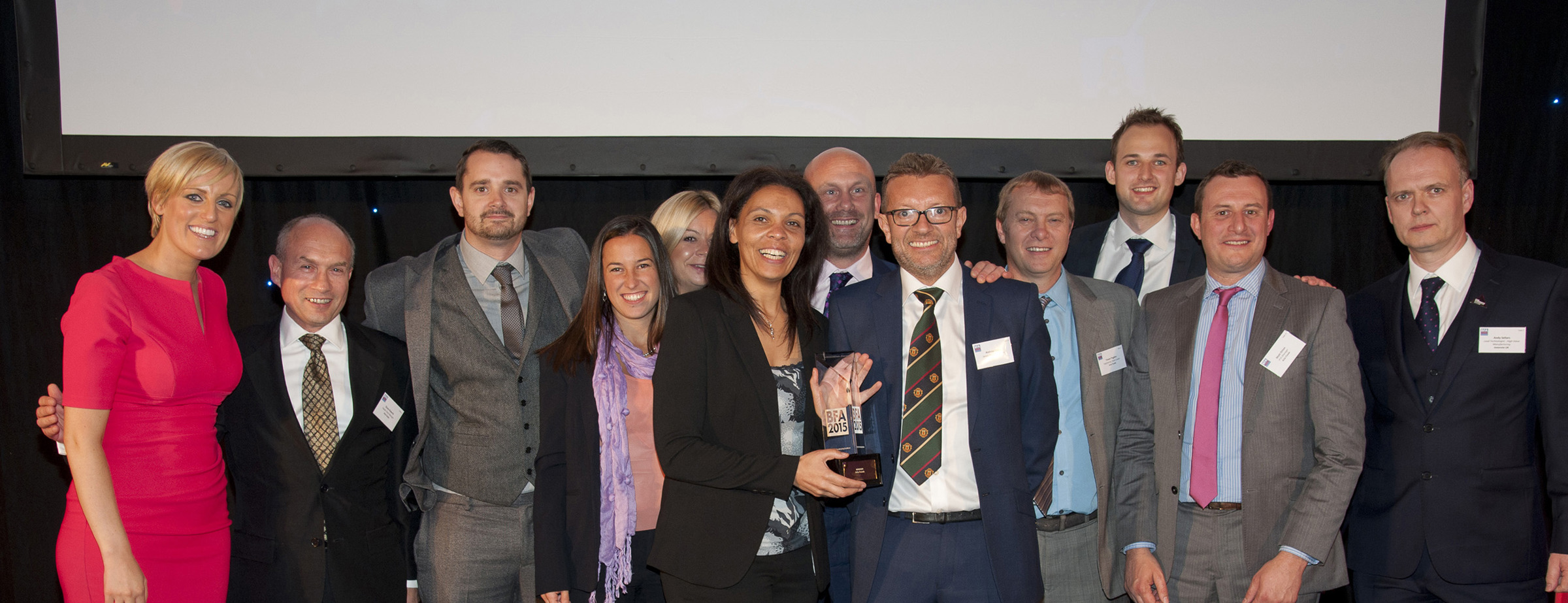 Arla Aylesbury celebrating their Innovation award at the Best Factory Awards 2015