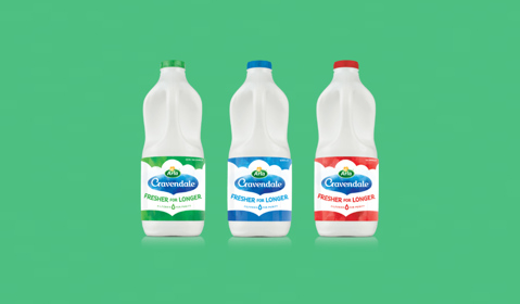 3 bottles of Arla Cravendale