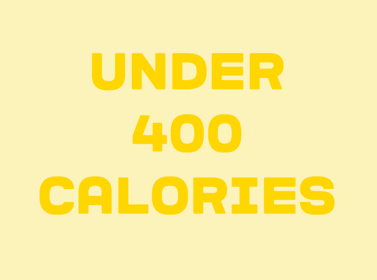under 400 calories