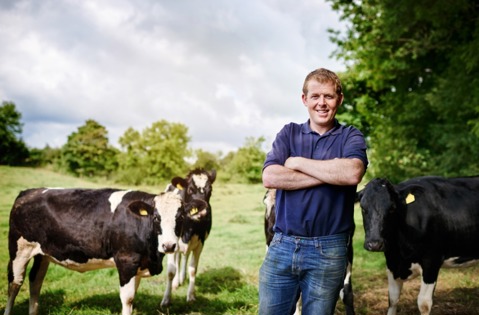 Farmer with his cows