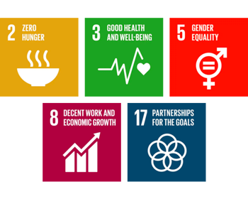 UN global goals of sustainable development diagram
