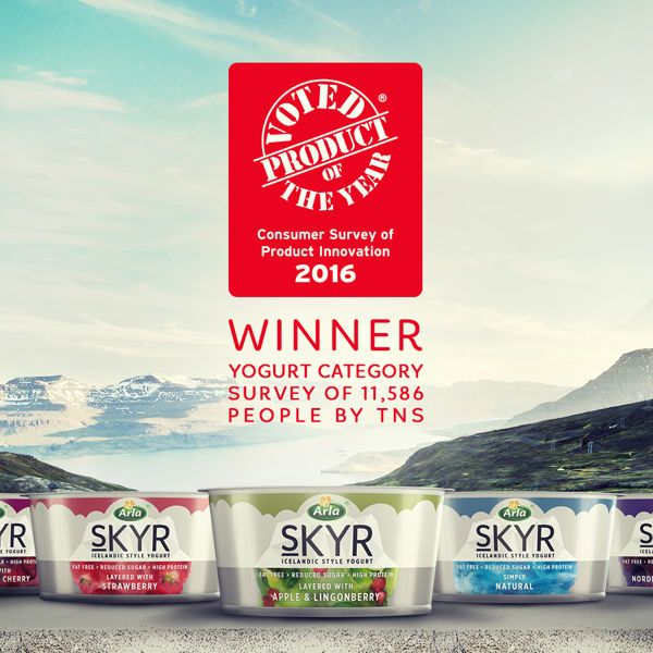 January 2016: Arla® skyr wins Product of the Year 2016