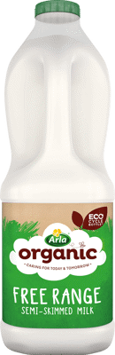 Arla Organic Semi Skimmed 2L