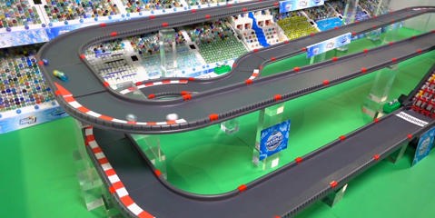 A marble race track