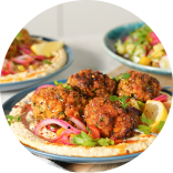 Kicking Kofta Hummus Bowl