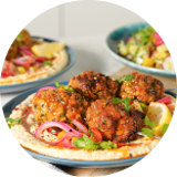 Kicking Kofta Hummus Bowl