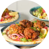 Kicking Kofta Hummus Bowl