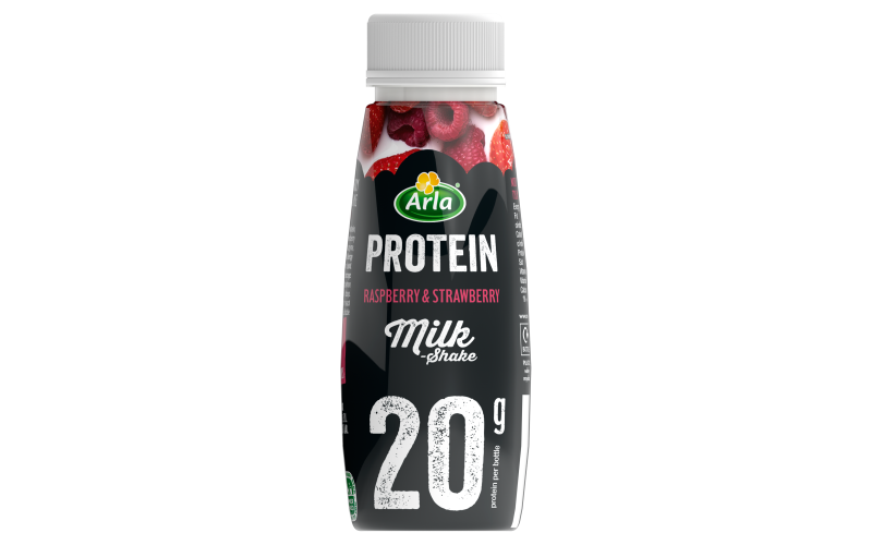 Arla Protein Raspberry & Strawberry Milk Shake 225ml Arla UK