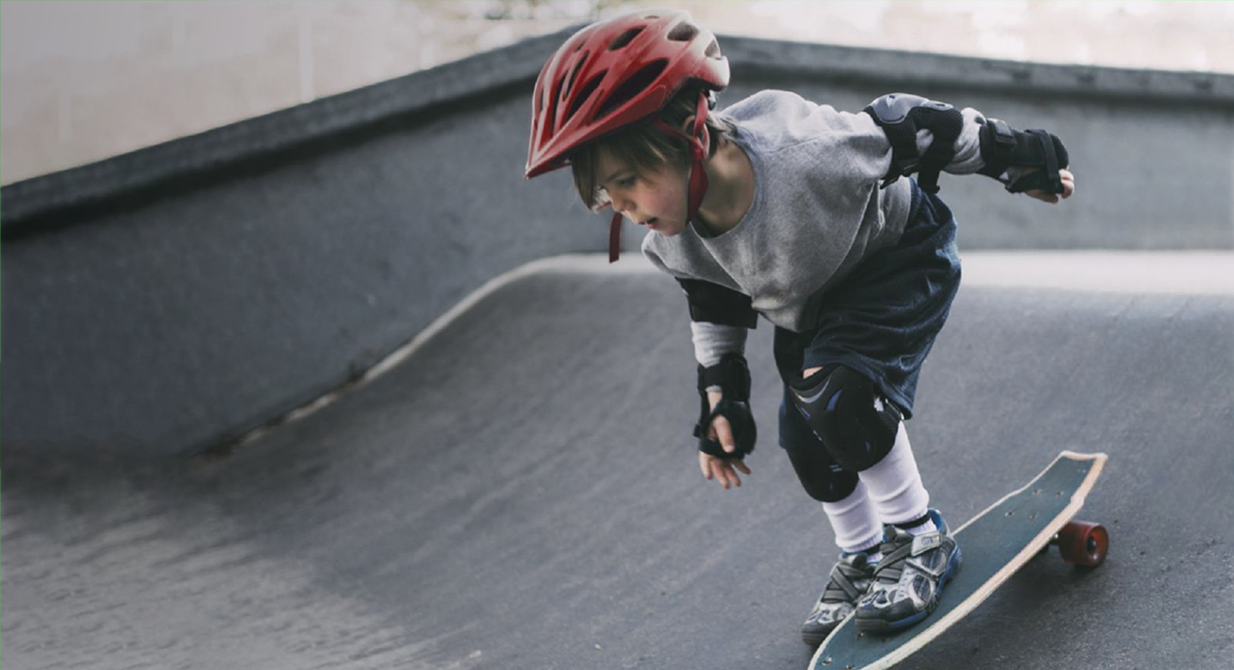 Image of Kid on Skateboard
