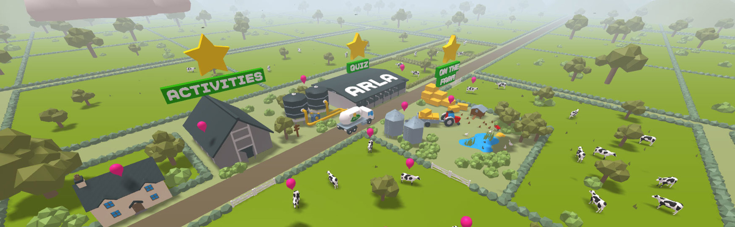 Arla Open Farm 3D minisite view