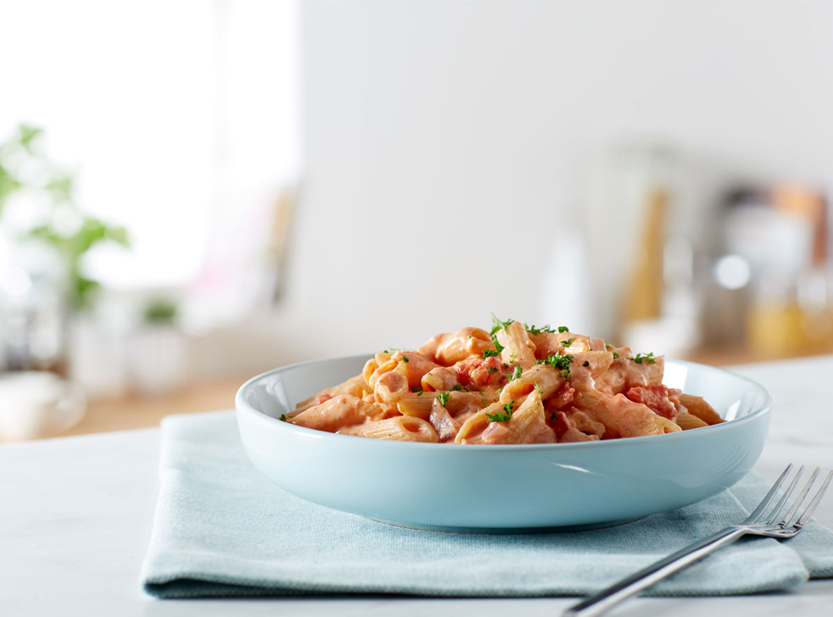 A pasta dish in a bowl