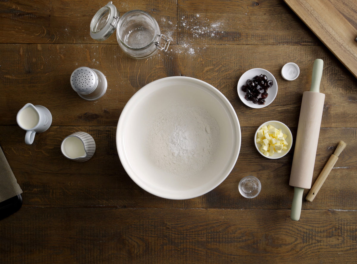 A bowl of flour