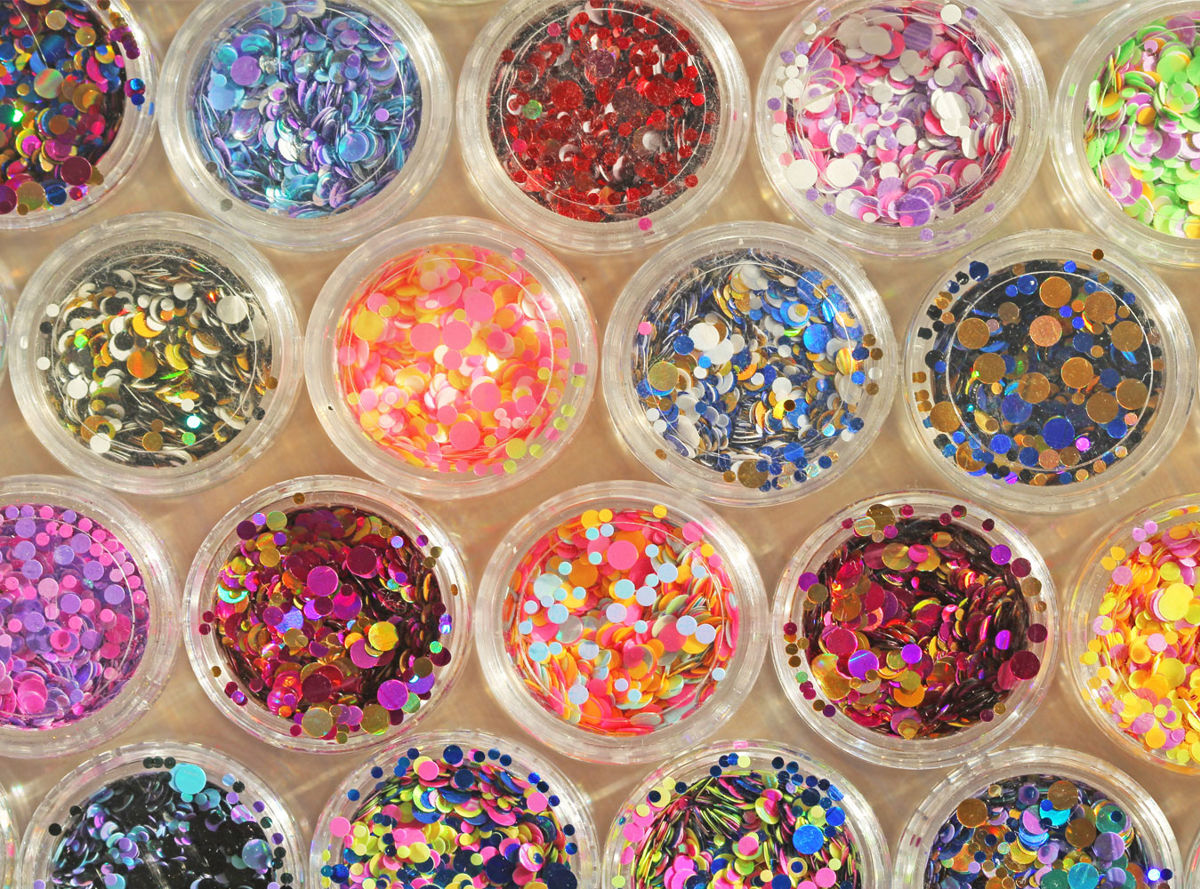 Jars of glitter