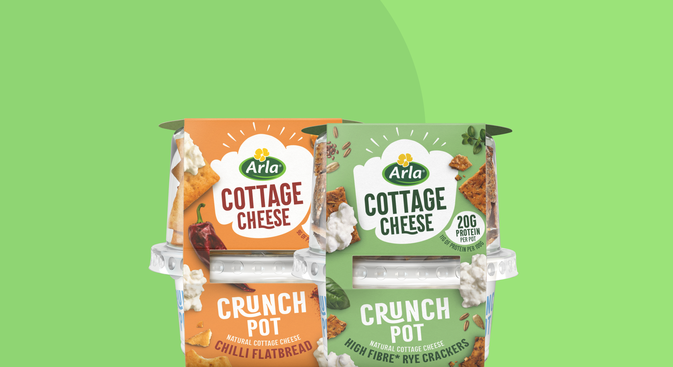 COTTAGE CHEESE CRUNCH POTS