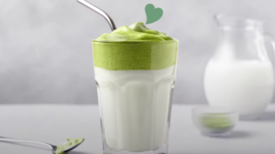 Matcha Dalgona Latte