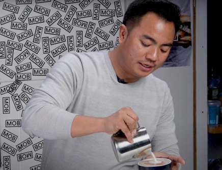 Mob Kitchen X Arla Cravendale coffee recipe video with Dhan Tamang