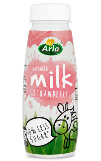 Flavoured milk strawberry