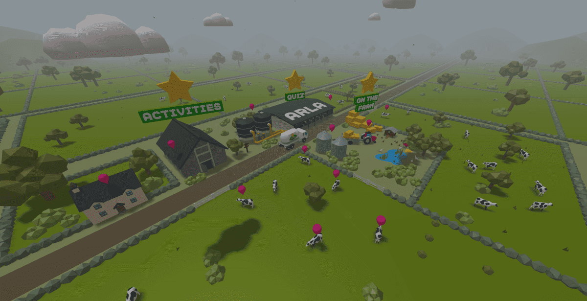Arla Open Farm 3D minisite view