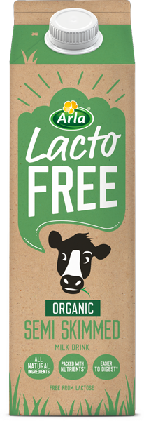Arla Lactofree Organic Semi Skimmed Milk Drink 1L