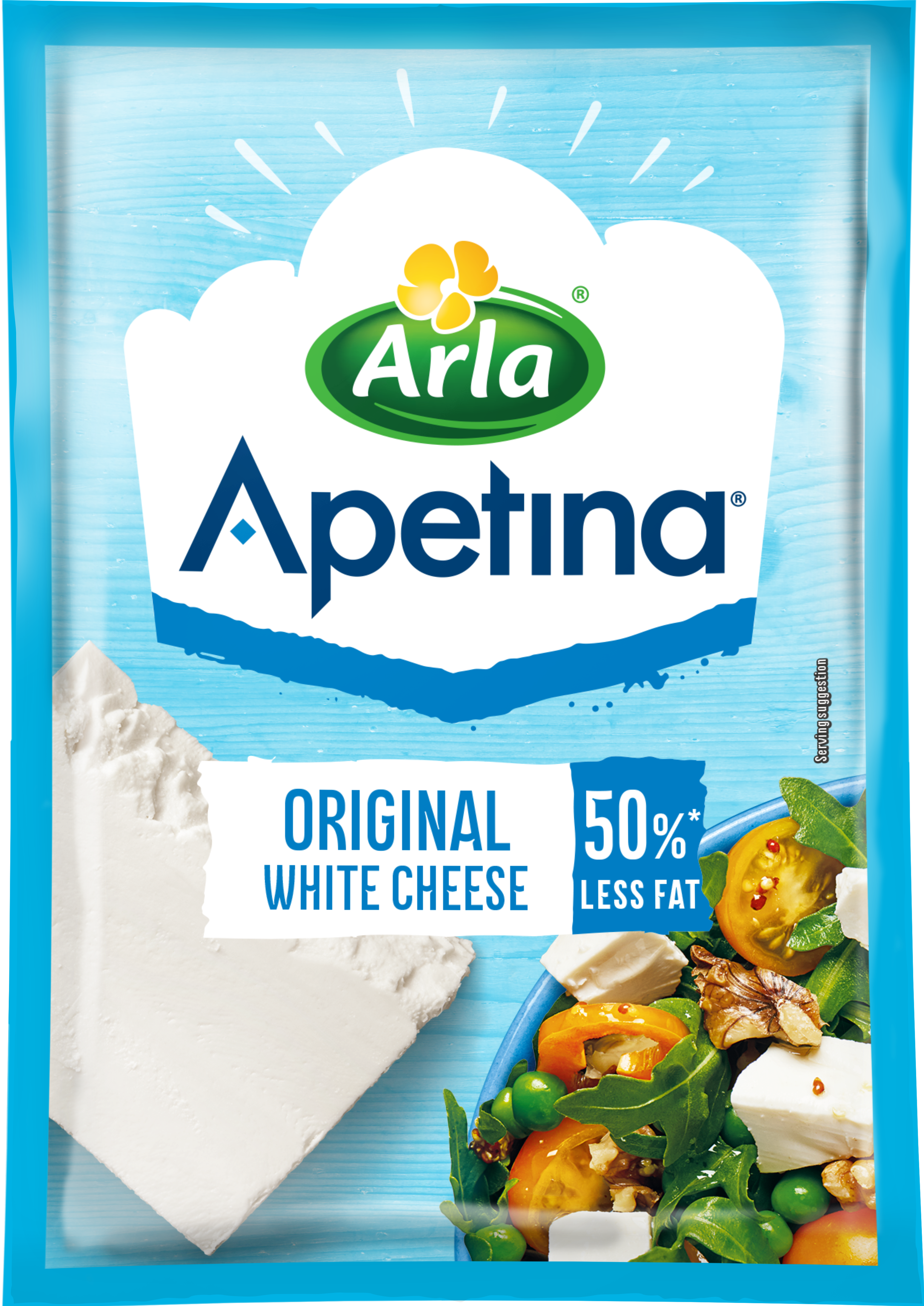 Apetina® 50% Less Fat Original White Cheese cubes