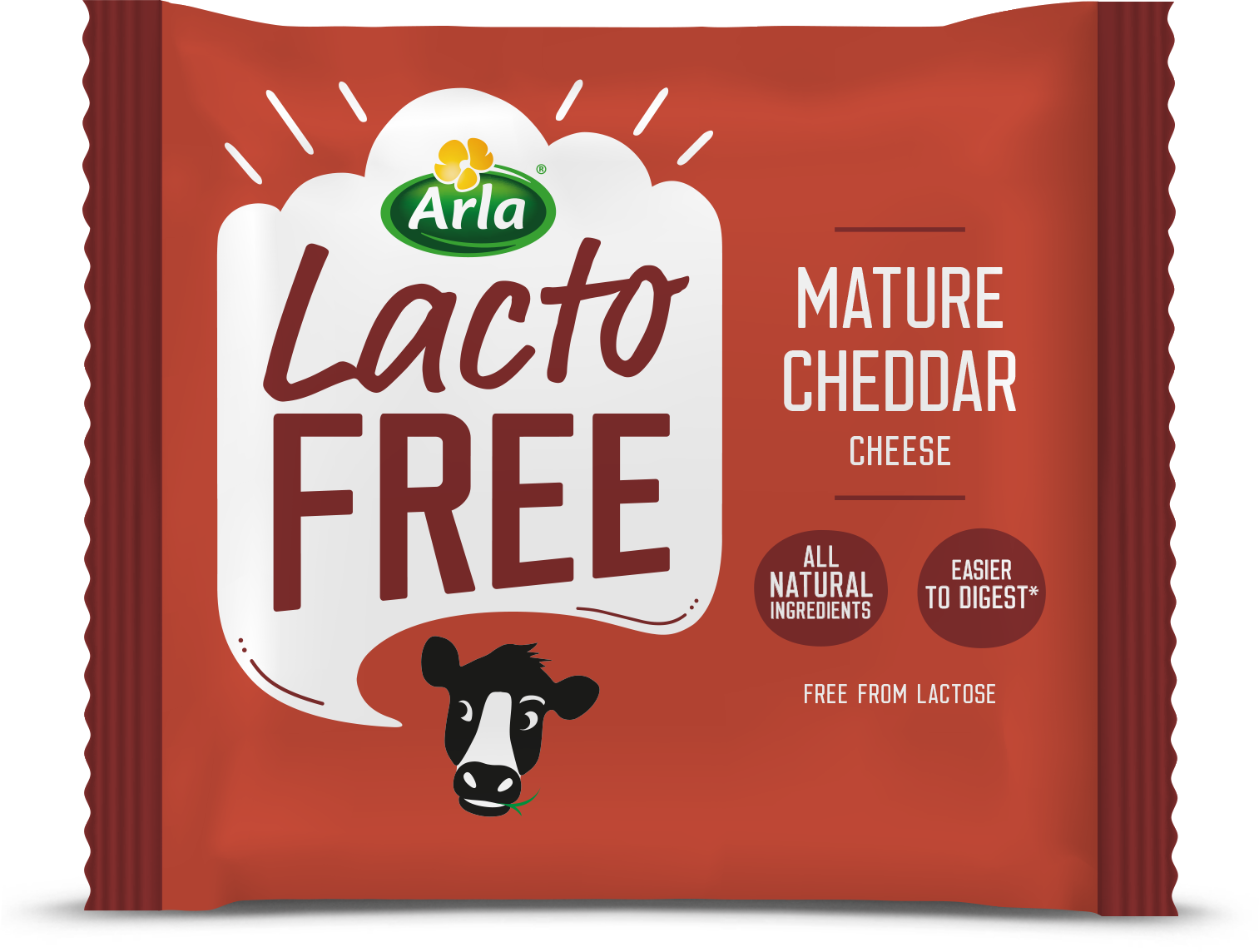 Arla® LactoFREE Cheddar Block and Maasdam cheese, grated